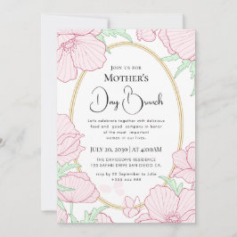 Invitación Flores silvestres brillantes boho chic modernas