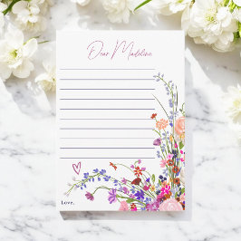 Invitación Flores silvestres cápsula del primer cumpleaños Ca