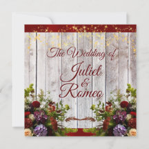 Flores silvestres, cinta roja y Boda de luces