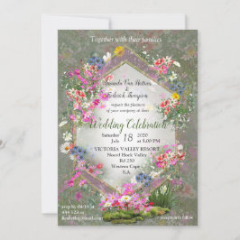 Invitación Flores silvestres Cosmos