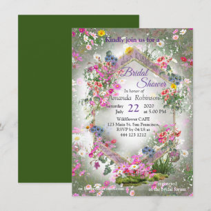 Invitación Flores silvestres Cosmos