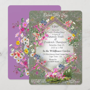 Invitación Flores silvestres Cosmos