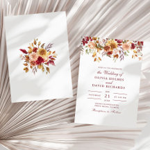 Flores Silvestres de Terracota Naranja Quemada Mod