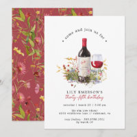 Flores silvestres de vino rojo | Cute Cualquier Ed