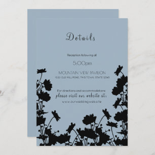 Invitación Flores silvestres en la página Detalles de la tint