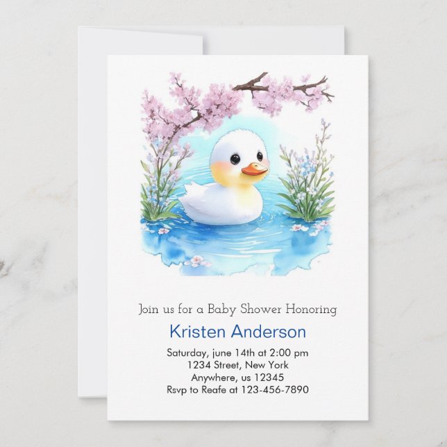Invitación Flores silvestres encantadas Baby Shower (Anverso)