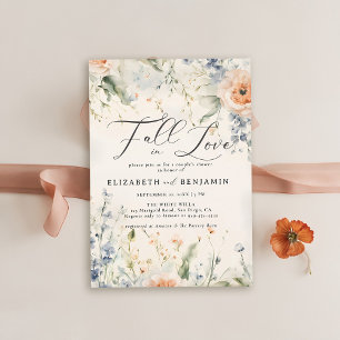 Invitación Flores silvestres Fête Romantic Fall Couse Shower