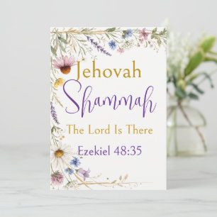 Invitación Flores silvestres Floral Botánico, Jehová Shammah