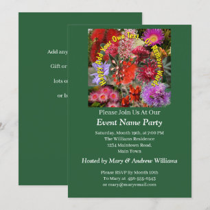 Invitación Flores Silvestres Nativas Australianas