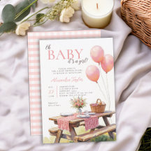 Flores Silvestres para Picnic Globos Rosados Fiest