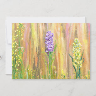 Invitación Flores silvestres pastel del bosque