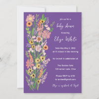 Flores silvestres Personalizado pintado a mano Bab