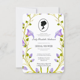 Invitación Flores silvestres púrpuras presupuestales Bridgert