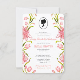 Invitación Flores silvestres rosadas de presupuesto Bridgerto