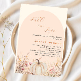 Invitación Flores silvestres se enamoran calabaza Ducha de no