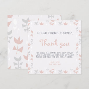 Invitación Flores simples ducha de bebé suave pastel