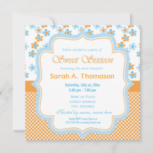 Invitación Flores soleadas de verano amarillas dulces cumplea