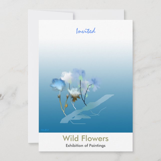 Invitación Flores susurrantes (Anverso)