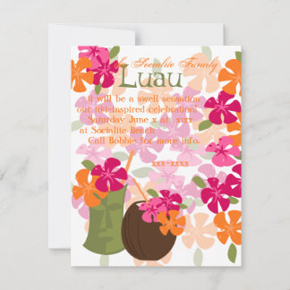 Invitación Flores tiki