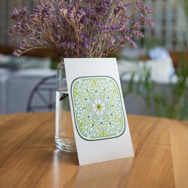 Invitación Flores verdes mesmerizadoras (Subido por el creador)