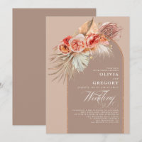 Flores vibrantes y Boda del Boho de Grass Pampas