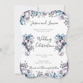 Invitación Flores victorianas elegantes de estilo Art Déco