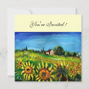 INVITACIÓN FLORES Y CAMPO EN LA TOSCANA,