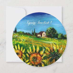 INVITACIÓN FLORES Y CAMPO EN LA TOSCANA,
