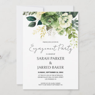 Invitación Flores Y Compromiso Con La Energía