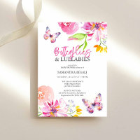 Flores y mariposas jardín BabyShower
