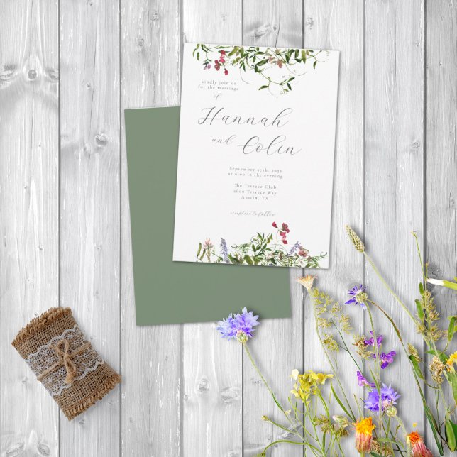 Invitación Flores y vegetación silvestres (Subido por el creador)