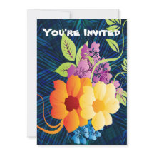 Flores y vides tropicales