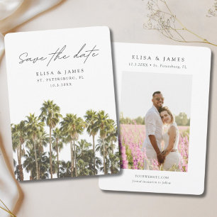 Invitación Florida: Boda de San Petersburgo salva la fecha