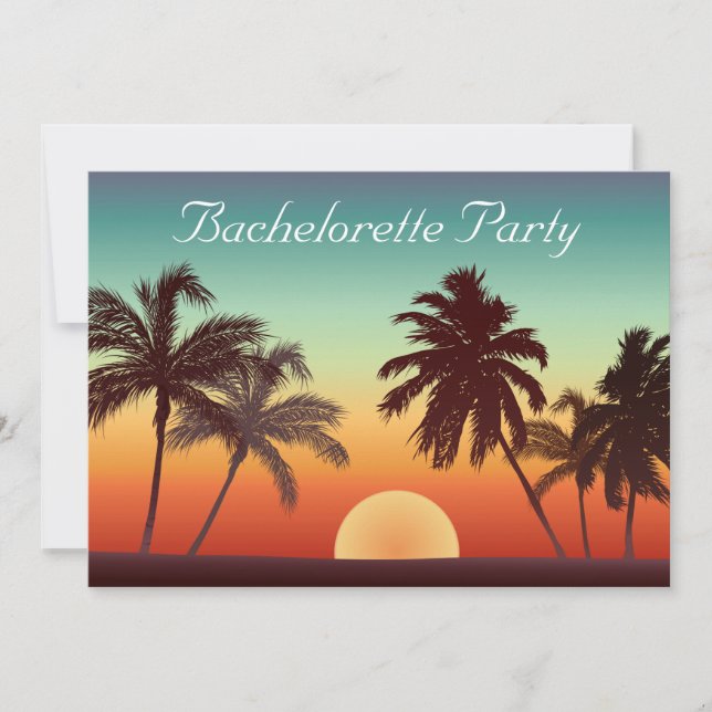 Invitación Florida Sunset (Anverso)