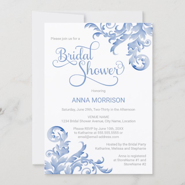 Invitación Flouridal Bridal Shower (Anverso)