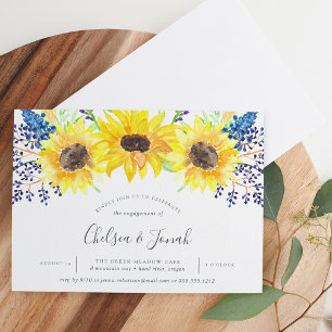 Invitación Flowerfields Engagement Party Invitation