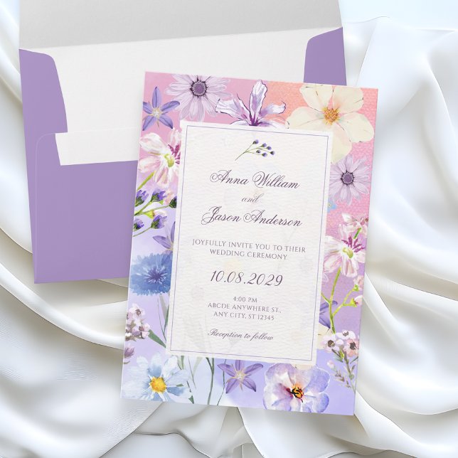 Invitación Flowers wedding (Subido por el creador)