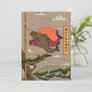 Invitación Flujo con el viento Koinobori