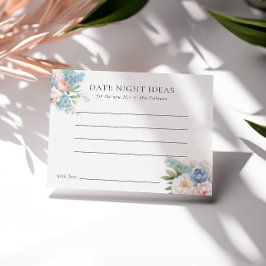 INVITACIÓN FLUJOS DE ROPA AZUL SUAVE BRIDAL DUCHA DE LA NOCHE