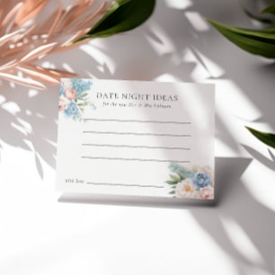 INVITACIÓN FLUJOS DE ROPA AZUL SUAVE BRIDAL DUCHA DE LA NOCHE