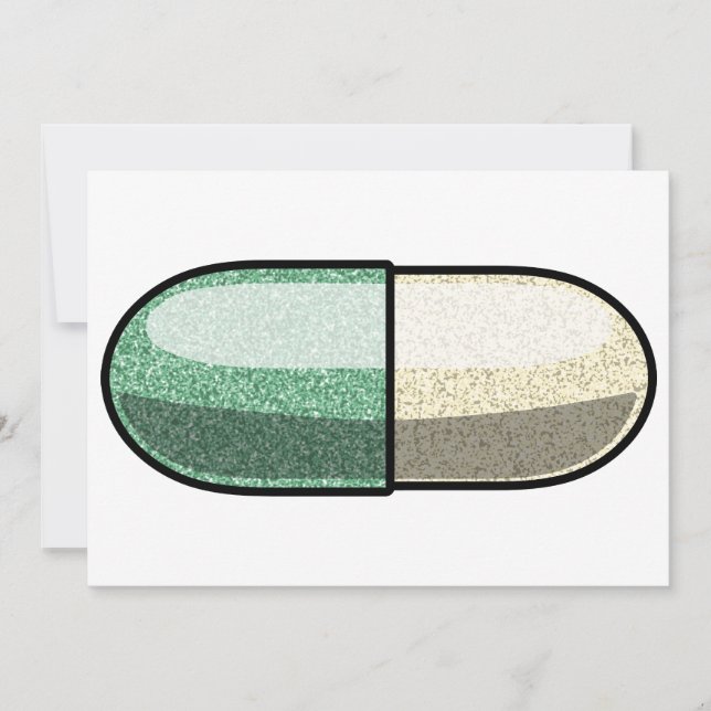 Invitación Fluoxetina con purpurina (Anverso)