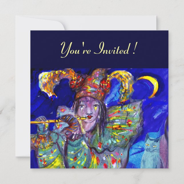 INVITACIÓN FLUTISTA EN AZUL (Anverso)