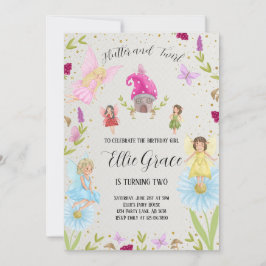 Invitación Flutter and Twirl Fairy