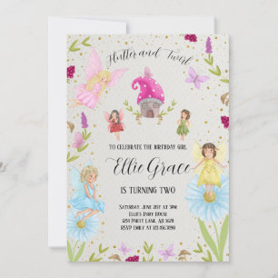 Invitación Flutter and Twirl Fairy