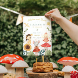 Invitación Flutter y twirt Fairy Enchanted Cumpleaños