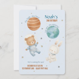Invitación Fly High, Little Astronaut