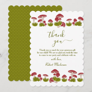 Invitación Fly Mushrooms Goblincore Garden Baby