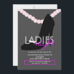 Invitación Flyer de Perlas de Tacón del Bar Ladies Night Club<br><div class="desc">Flyer del Club para Eventos Promocionales</div>