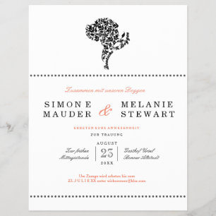 Invitación Flyer Ilustración Dogos Alemanes