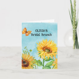 INVITACIÓN FOLDEADA DE LA DUCHA BRIDAL DE LA SALID